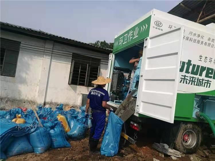 海西工业污泥压干处理